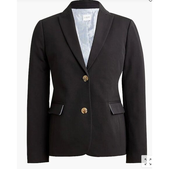 J. Crew Factory Jackets & Blazers - J.Crew $198 Womens Two Button Blazer Black Size 2 BP095